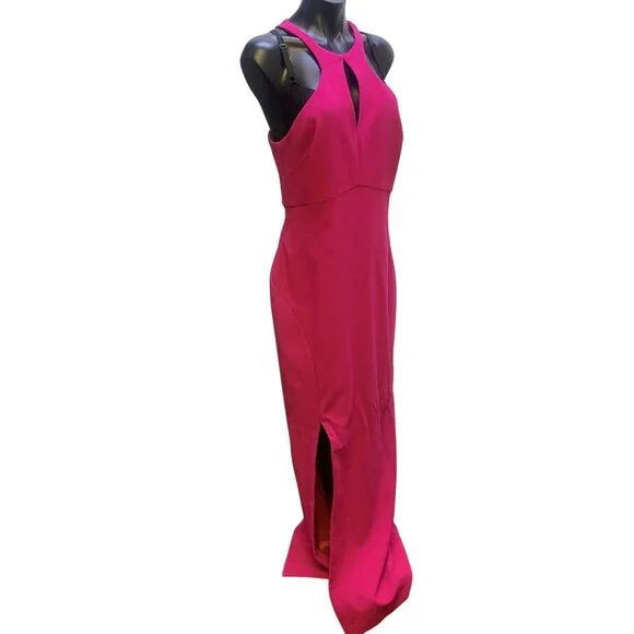 NWT Likely Fuchsia Sleeveless Keyhole Cutout Gown Racerback Design 12 - Picture 2 of 8